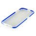 Fashion Transparent Clear Colored Frame TPU Back Case Cover For Samsung Galaxy S6 G920 - Blue