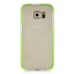 Fashion Transparent Clear Colored Frame TPU Back Case Cover For Samsung Galaxy S6 G920 - Green