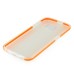 Fashion Transparent Clear Colored Frame TPU Back Case Cover For Samsung Galaxy S6 G920 - Orange