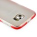 Fashion Transparent Clear Colored Frame TPU Back Case Cover For Samsung Galaxy S6 G920 - Red