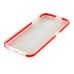 Fashion Transparent Clear Colored Frame TPU Back Case Cover For Samsung Galaxy S6 G920 - Red