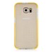 Fashion Transparent Clear Colored Frame TPU Back Case Cover For Samsung Galaxy S6 G920 - Yellow