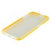 Fashion Transparent Clear Colored Frame TPU Back Case Cover For Samsung Galaxy S6 G920 - Yellow