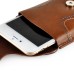 Fashion Up-Down Open Flip PU Leather Magnetic Closure Card Holder Belt Clip Holster Bag Pouch Case For iPhone 6 Plus Samsung Galaxy Note 5 / 3 / 4 - Brown