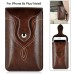 Fashion Up-Down Open Flip PU Leather Magnetic Closure Card Holder Belt Clip Holster Bag Pouch Case For iPhone 6 Plus Samsung Galaxy Note 5 / 3 / 4 - Coffee