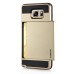 Fashion VERUS Horizontal Sliding Card Slot TPU And PC Hybrid Case For Samsung Galaxy Note 5 - Gold