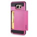 Fashion VERUS Horizontal Sliding Card Slot TPU And PC Hybrid Case For Samsung Galaxy Note 5 - Pink