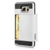 Fashion VERUS Horizontal Sliding Card Slot TPU And PC Hybrid Case For Samsung Galaxy Note 5 - White