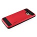 Fashion VERUS Horizontal Sliding Card Slot TPU And PC Hybrid Case For Samsung Galaxy S6 Edge Plus - Red