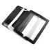 Fashionable Black Plastic and Silicone Stand Protective Case with Touch Screen Film for iPad 2/3/4 - White