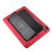 Fashionable Black Plastic and Silicone Stand Protective Case with Touch Screen Film for iPad Air - Red