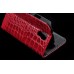 Fashionable Crocodile Skin Design Leather Wallet Flip Case For Samsung Galaxy S4 i9500 - Red