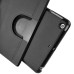 Fashionable Denim Design Rotatable Leather Stand Case For iPad Mini 1/2/3 - Black