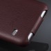 Fashionable Litchi Grain Vertical Flip Genuine Leather Case for Samsung Galaxy S5 - Brown