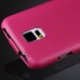 Fashionable Litchi Grain Vertical Flip Genuine Leather Case for Samsung Galaxy S5 - Magenta