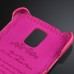 Fashionable Litchi Grain Vertical Flip Genuine Leather Case for Samsung Galaxy S5 - Magenta