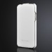 Fashionable Litchi Grain Vertical Flip Genuine Leather Case for Samsung Galaxy S5 - White