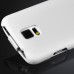 Fashionable Litchi Grain Vertical Flip Genuine Leather Case for Samsung Galaxy S5 - White
