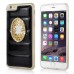 Fashionable Sofa Skin with Bling Diamond Mirror Design TPU Back Case for iPhone 6 4.7 inch - Black