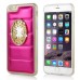 Fashionable Sofa Skin with Bling Diamond Mirror Design TPU Back Case for iPhone 6 4.7 inch - Magenta