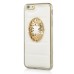 Fashionable Sofa Skin with Bling Diamond Mirror Design TPU Back Case for iPhone 6 4.7 inch - White