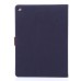 Fashionable Stand Folio Dormancy Leather Case With Card Slots For iPad Air 2 (iPad 6) - Dark Blue