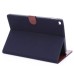 Fashionable Stand Folio Dormancy Leather Case With Card Slots For iPad Air 2 (iPad 6) - Dark Blue