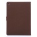 Fashionable Stand Folio Dormancy Leather Case With Card Slots For iPad Air 2 (iPad 6) - Dark Brown