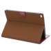 Fashionable Stand Folio Dormancy Leather Case With Card Slots For iPad Air 2 (iPad 6) - Light Brown