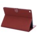 Fashionable Stand Folio Dormancy Leather Case With Card Slots For iPad Air 2 (iPad 6) - Red