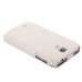 Fashionable Vertically Opened Alligator Pattern Flip Leather Case For Samsung Galaxy S4 - White