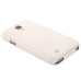 Fashionable Vertically Opened Alligator Pattern Flip Leather Case For Samsung Galaxy S4 - White