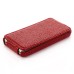 Fashionable Vertically Opened Alligator Pattern Flip Leather Case For iPhone 4 iPhone 4s - Red