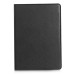 Fine Horse Skin Grain Wax  Design Sleep/Wake Stand PU Leather Folio Case With Card Slots For iPad Air 2 (iPad 6) - Black