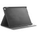 Fine Horse Skin Grain Wax  Design Sleep/Wake Stand PU Leather Folio Case With Card Slots For iPad Air 2 (iPad 6) - Black