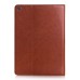 Fine Horse Skin Grain Wax  Design Sleep/Wake Stand PU Leather Folio Case With Card Slots For iPad Air 2 (iPad 6) - Brown