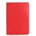 Fine Horse Skin Grain Wax  Design Sleep/Wake Stand PU Leather Folio Case With Card Slots For iPad Air 2 (iPad 6) - Red