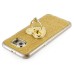 Finger Holder Clip Ring Stand TPU Glitter Case For Samsung Galaxy S6 G920 - Gold