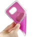 Finger Holder Clip Ring Stand TPU Glitter Case For Samsung Galaxy S6 G920 - Magenta