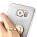 Finger Holder Clip Ring Stand TPU Glitter Case For Samsung Galaxy S6 G920 - Silver