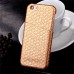 Fish-Scale Pattern Hard Case Cover With Card Slot for iPhone 6 / 6s - Gold