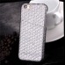 Fish-Scale Pattern Hard Case Cover With Card Slot for iPhone 6 / 6s - Silver