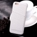 Fish-Scale Pattern Hard Case Cover With Card Slot for iPhone 6 / 6s - White