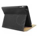 Five Rings Design Stand Flip Leather Case For iPad 2/3/4 - Black