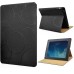 Five Rings Design Stand Flip Leather Case For iPad 2/3/4 - Black