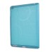 Five Rings Design Stand Flip Leather Case For iPad 2/3/4 - Light Blue