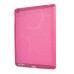 Five Rings Design Stand Flip Leather Case For iPad 2/3/4 - Magenta