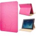 Five Rings Design Stand Flip Leather Case For iPad 2/3/4 - Magenta