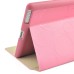 Five Rings Design Stand Flip Leather Case For iPad 2/3/4 - Pink