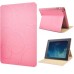 Five Rings Design Stand Flip Leather Case For iPad 2/3/4 - Pink